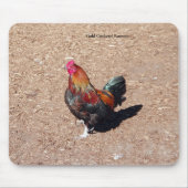Gold Cockerel Rooster mousepad Muismat (Voorkant)