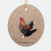 Gold Cockerel Rooster ornament (Links)