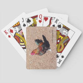 Gold Cockerel Rooster playing cards Pokerkaarten