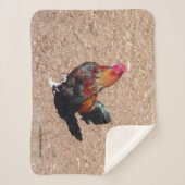 Gold Cockerel Rooster sherpa blanket Deken (Voorkant)