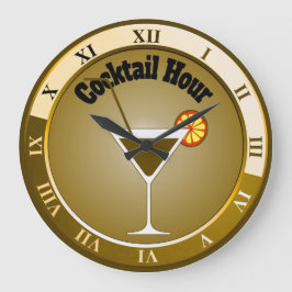 Gold Cocktail Hour Bar-klok Grote Klok