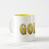 Gold Coffee-Mok Tweekleurige Koffiemok (Voorkant links)