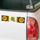 Gold Coin Dragon Bumpersticker (Op Truck)