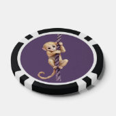 Gold Coin Monkey Purple Rope Poker Chips (Enkel)