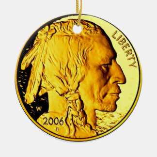 Gold Coin Ornament $50
