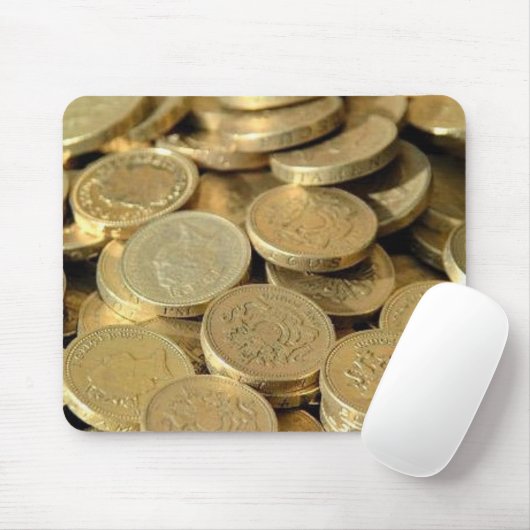 Gold Coins Mousepad Muismat (Met muis)