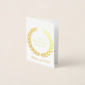 Gold College Graduation Aankondiging Uitnodiging (Voorkant)