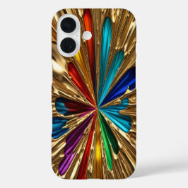 Gold & Color Burst - iPhone 16 Hoesjes
