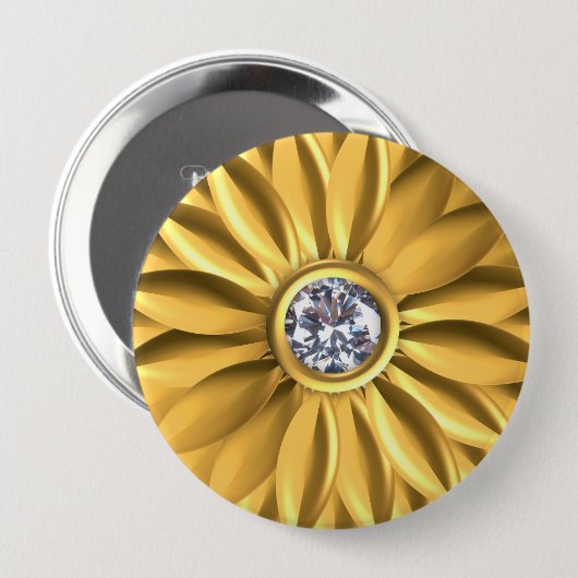 Gold Color Button (Voorkant /achterkant)