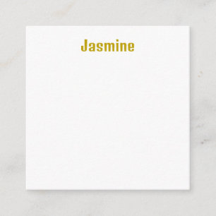 Gold Color Calligraphy Professionele naam Informatiekaartje