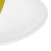 Gold Color Custom Monogram Initial Letter Plain Snijplank (Hoek)