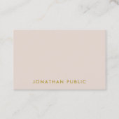 Gold Color Font Elegant Professional Sjabloon Visitekaartje (Voorkant)