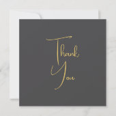 Gold Color Handwriting Professional Custom Feestdagenkaart (Voorkant)