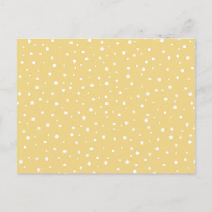 Gold Color met White Stippen Pattern. Briefkaart