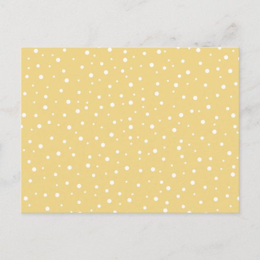 Gold Color met White Stippen Pattern. Briefkaart (Voorkant)