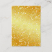Gold Color Minimalist Modern Monogram Visitekaartje (Achterkant)
