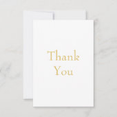 Gold Color Professional Custom Bedankkaart (Voorkant)