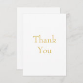 Gold Color Professional Custom Bedankkaart (Voorkant / Achterkant)