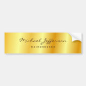 Gold Color Professional-handschrift Bumpersticker (Voorkant)
