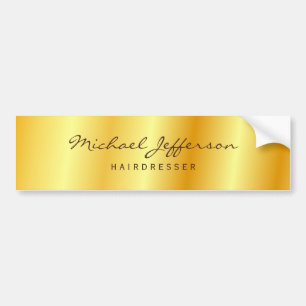 Gold Color Professional-handschrift Bumpersticker