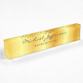Gold Color Professional-handschrift Naambordje