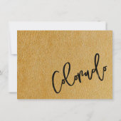 Gold Colorado Passport Dank u kaart (Achterkant)