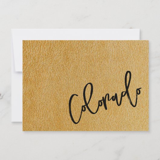 Gold Colorado Passport Dank u kaart (Achterkant)