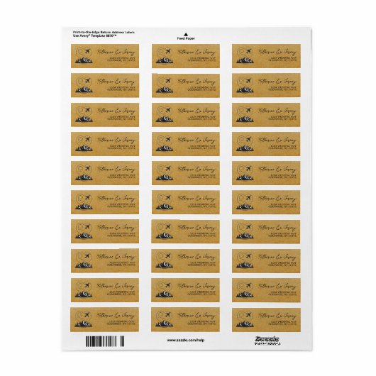 Gold Colorado Passport Etiket (Full Sheet)
