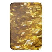 Gold Colored Fractal Luxury Bath Mat (Voorkant Verticaal)