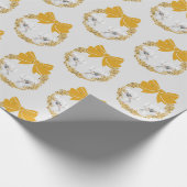 Gold Colored Koala Wrapping Paper Cadeaupapier (Hoek)