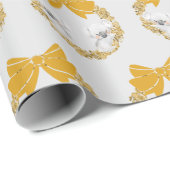Gold Colored Koala Wrapping Paper Cadeaupapier (Rol Hoek)