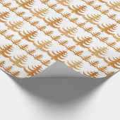 Gold Colour Moderne kerstboom - Waterverf Cadeaupapier (Hoek)