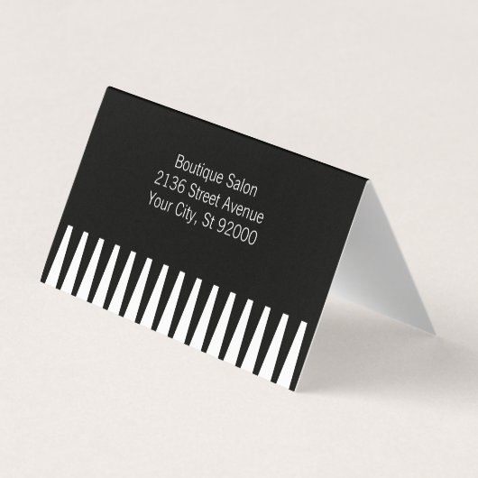 Gold Comb | Hair Stylist | QR Code Visitekaartje (Achterkant)