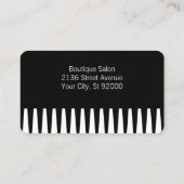 Gold Comb | Hair Stylist | QR Code Visitekaartje (Achterkant)