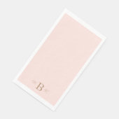 Gold Combo Font Monogram Blush Weddenschap Servet