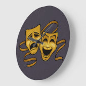 Gold Comedy en tragedie theatermaskers Grote Klok (Hoek)