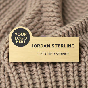 Gold Company Logo Professional Modern Corporate Naamplaatje