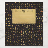 Gold Composition Notitieboek Wijn Etiket (Enkel label)