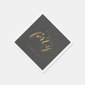 Gold Confetti 40e verjaardag Servet (Hoek)