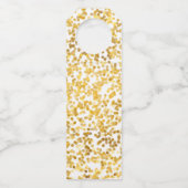 Gold Confetti 50 en Fabulous Birthday Flessenhanger (Achterkant)