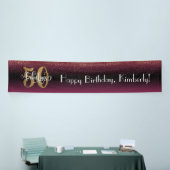 Gold Confetti 50 & Fabulous Hot Pink + Black Ombre Spandoek (Beurs)