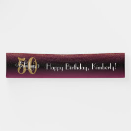Gold Confetti 50 & Fabulous Hot Pink + Black Ombre Spandoek