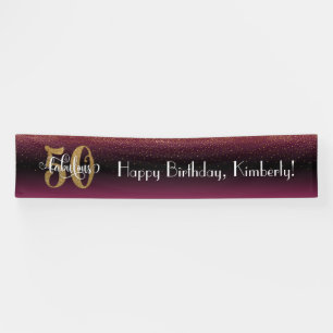 Gold Confetti 50 & Fabulous Hot Pink + Black Ombre Spandoek