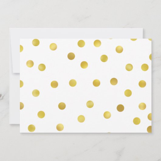 Gold Confetti 50e Jubileum feestdagen Kaart (Achterkant)