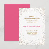 GOLD CONFETTI accommodatie kaart (Voorkant / Achterkant)