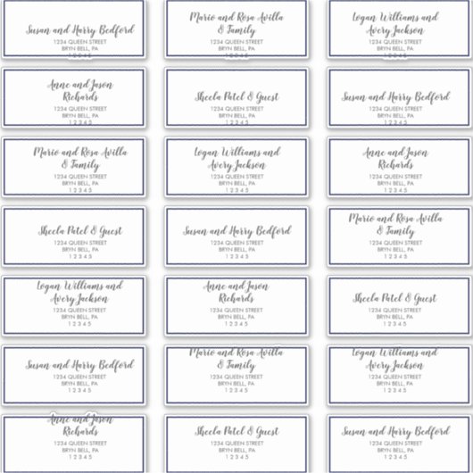 Gold Confetti | Adresetiketten van marineweddensch Sticker (Voorkant)