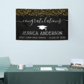 Gold Confetti Afstuderen Banners Afstudeerder Part (Beurs)