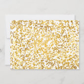 Gold Confetti Afstuderen fotokaart Kaart (Achterkant)
