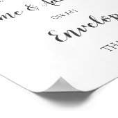 Gold Confetti Baby shower Adres en envelopteken Poster (Hoek)