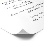 Gold Confetti Baby shower Zeg geen Baby-spelcode Poster (Hoek)